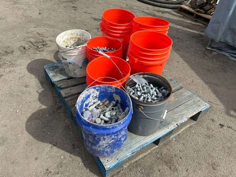 Buckets of Bolts and Fasteners image
