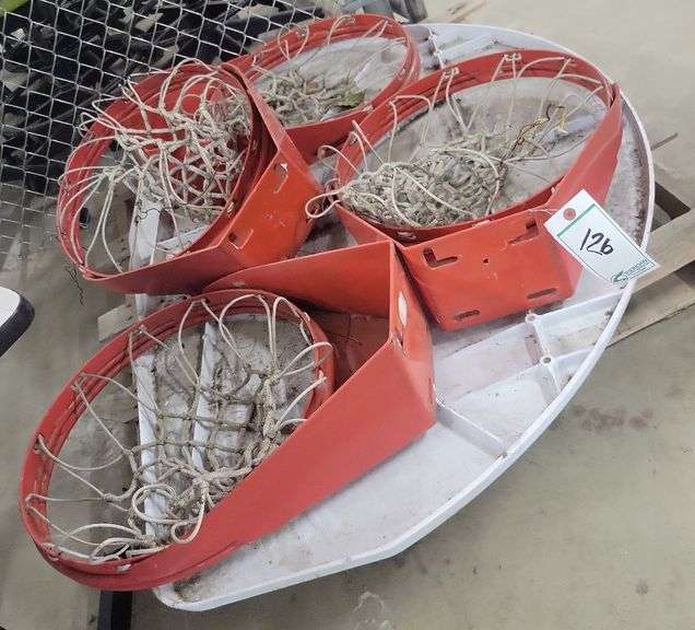 (4) Basketball Hoops with Backboards image