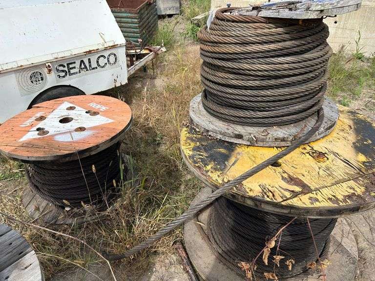 (3) Partial Spools of Cable image