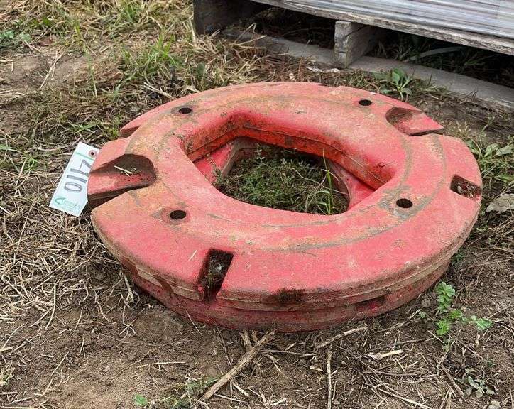 (2) International 150 lbs. wheel weights, row:4