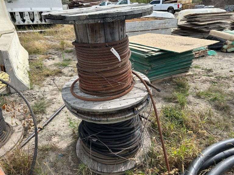(2) Partial Spools of Cable image