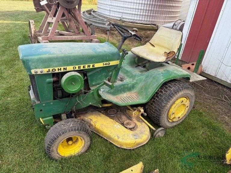 John Deere 140 Lawn Tractor with mower deck, not currently running image