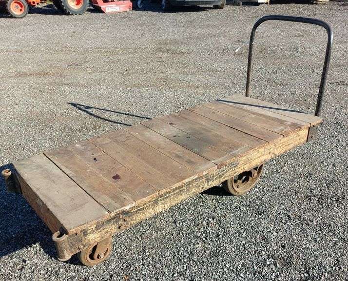 Wooden Cart on Wheels image