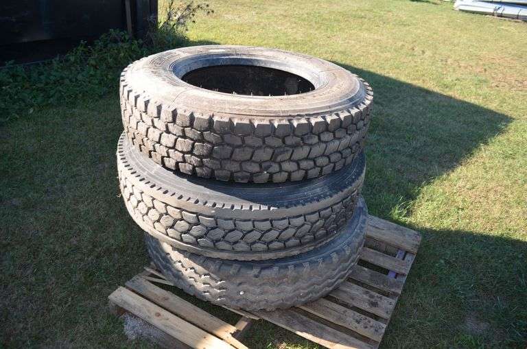 (3) 295/75R22.5 tires image