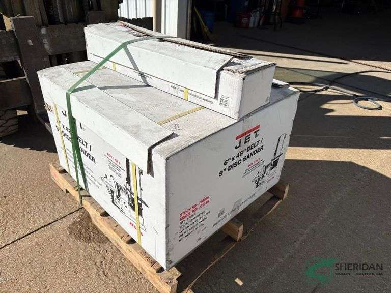 Jet Combination Sander with Stand,  6" x 48" belt/ 9" Disc - New in Box image