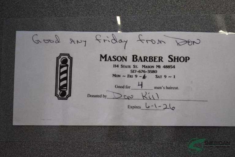 Men's Hair Cut at Mason Barber Shop by Don Kill image