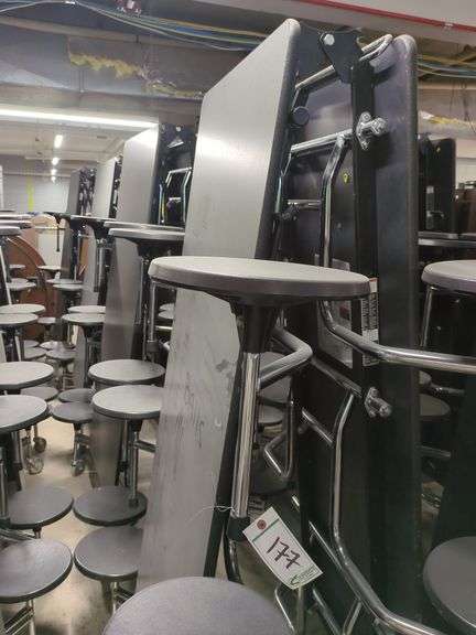 (4) Folding Tables (Grey) image