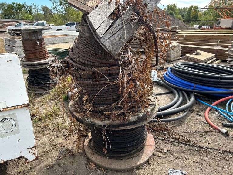 (3) Partial Spools of Cable image