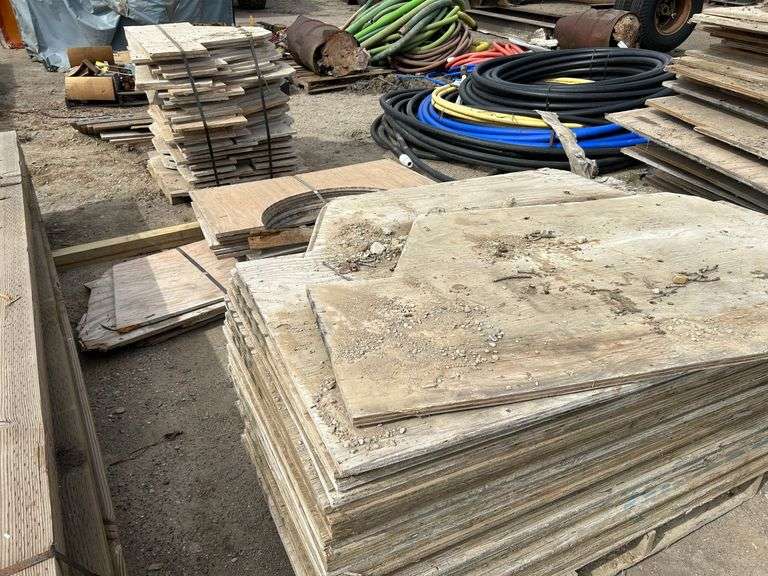 (3) Stacks of Plywood Pieces image