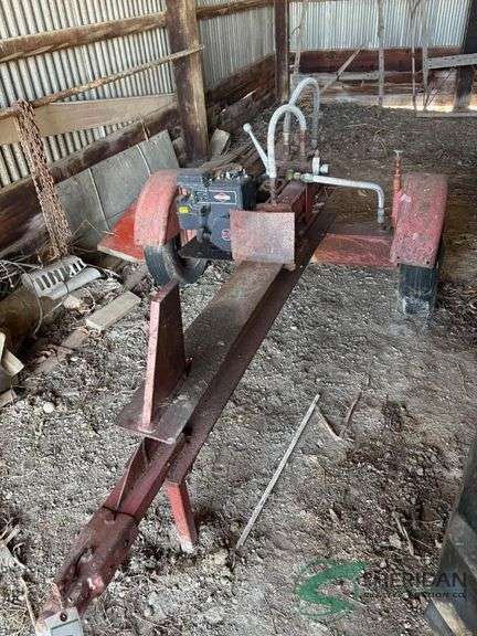 Homemade wood splitter, Briggs & Stratton 5 hp engine image