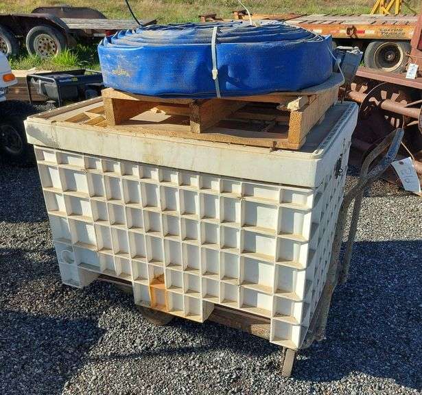 Wheeled Cart, Tote w/ Lid, & Fire Hose image