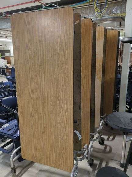 (4) Folding tables (wood) 72 x30 (no seating) image