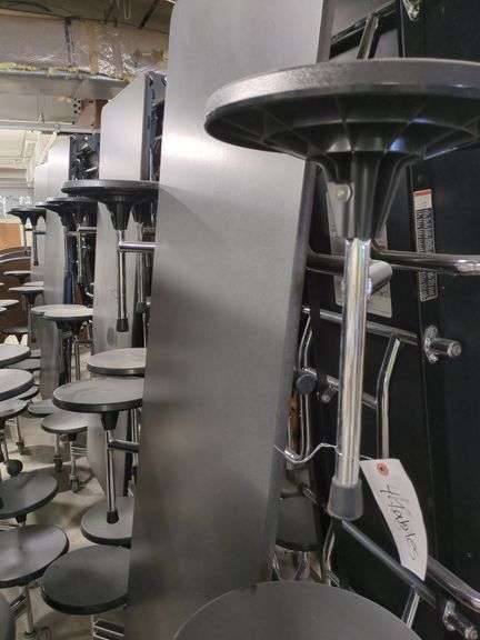 (4) Folding Tables (Grey) image