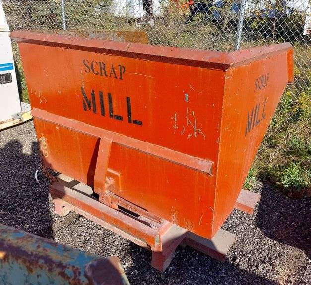 Forklift Tip Dumpster Hopper image