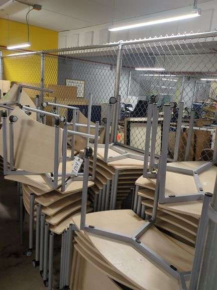 Wood Desks (light colored wood, only! does not include other desks in cage)