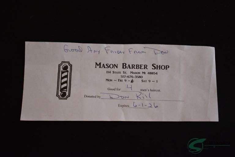 (4) Men's Haircuts At Mason Barber Shop image