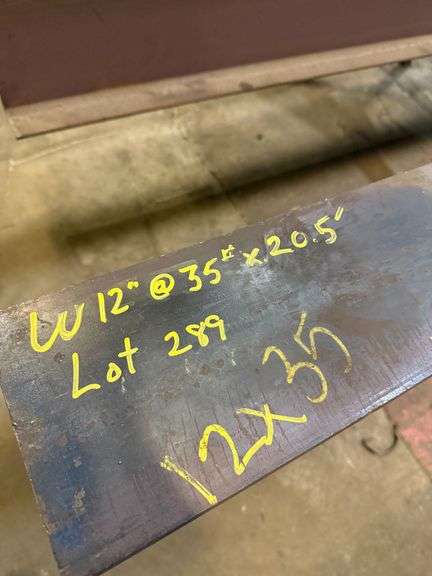 W12"@35#x20.5Ft section of I beam image