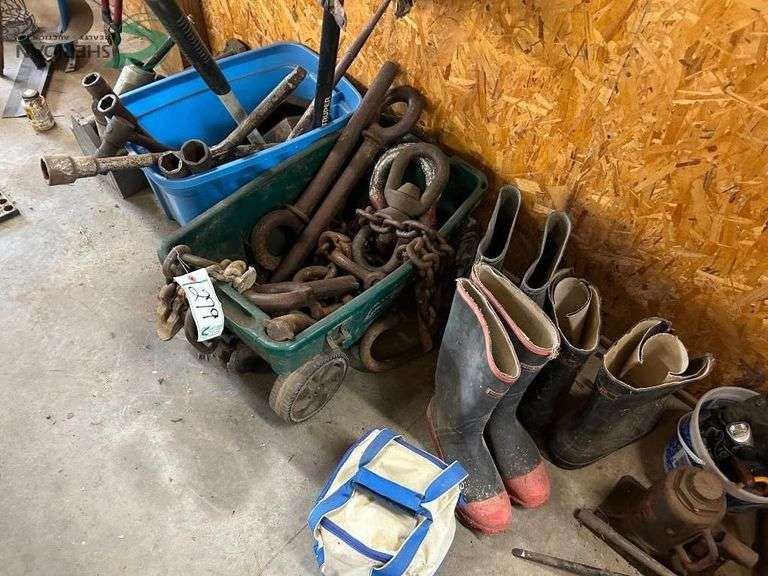 Misc. man hole lift equipment and boots image