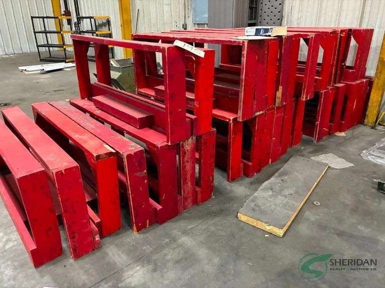 Numerous wood racks image