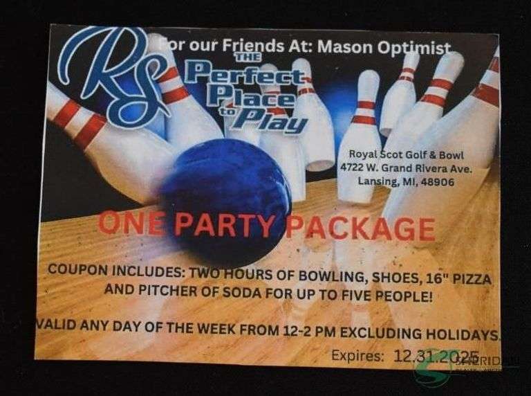 Royal Scot Bowling Party Package image