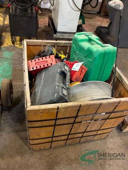 Crate of misc. power tools image