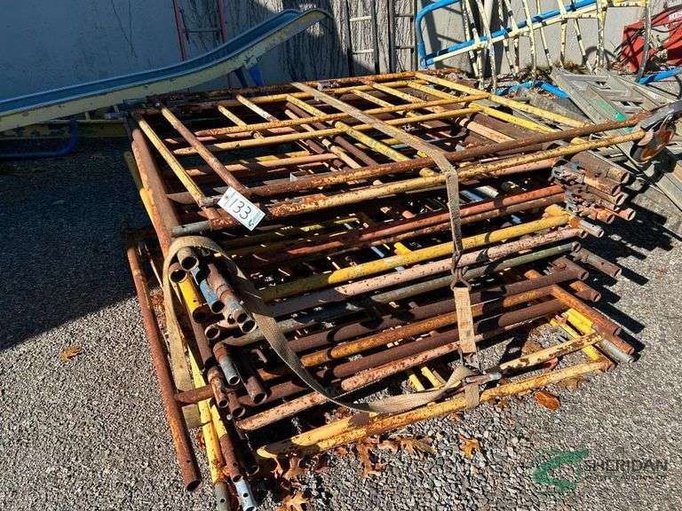 Sections of scaffolding image