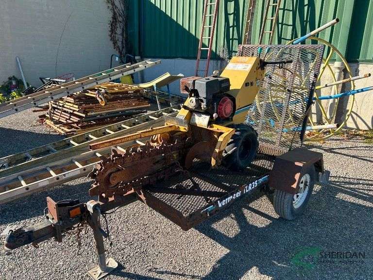 Vermeer V1150 Trencher with trailer image