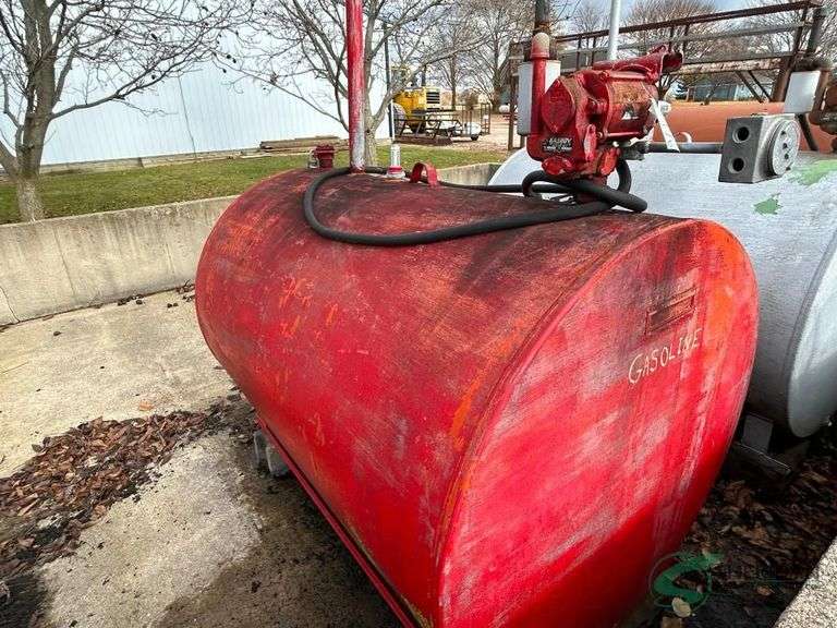 500 gallon diesel fuel tank with electric pump image