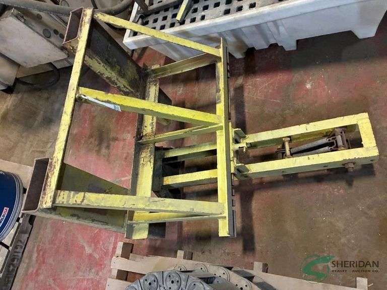 Fork lift drum attachment image