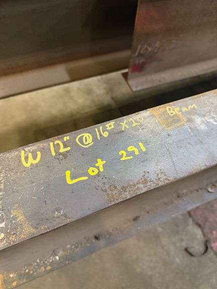 W12"@16#x20ft I beam image