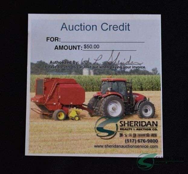 $50 Sheridan Realty & Auction Gift Certificate image