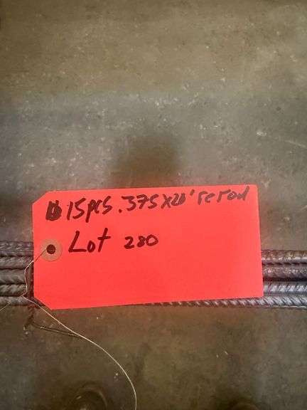 15 pcs. .375x20' rerod image