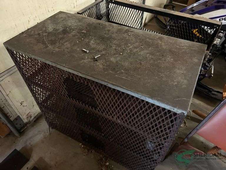 Steel basket shelving unit image