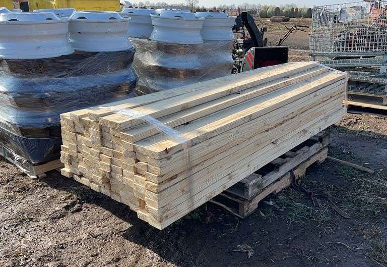 (109) 2 x 4's heat treated, ow:5 image