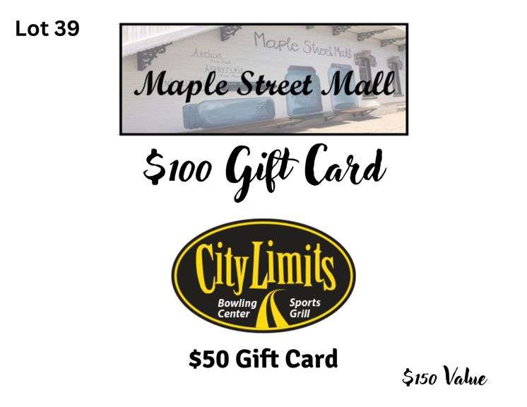 $100 Maple Street Mall Gift Card & $50 City Limits Gift Card image