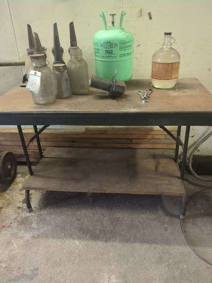 Table and Contents, Vintage Glass Oil Canisters