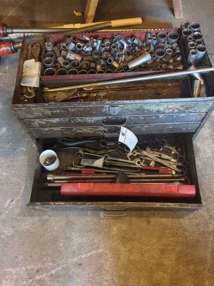 Misc Wrenches, Sockets, and Tool Box