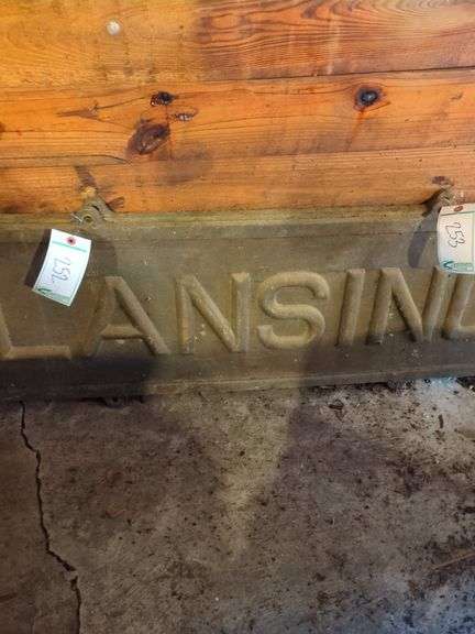 Lansing Metal Sign very heavy