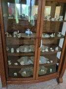 Wood China Cabinet with glass doors