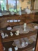 Wood China Cabinet with glass doors
