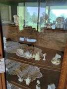 Wood China Cabinet with glass doors