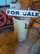 Rubbermaid Trash Can with for sale signs