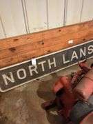 North Lansing Metal Sign very heavy