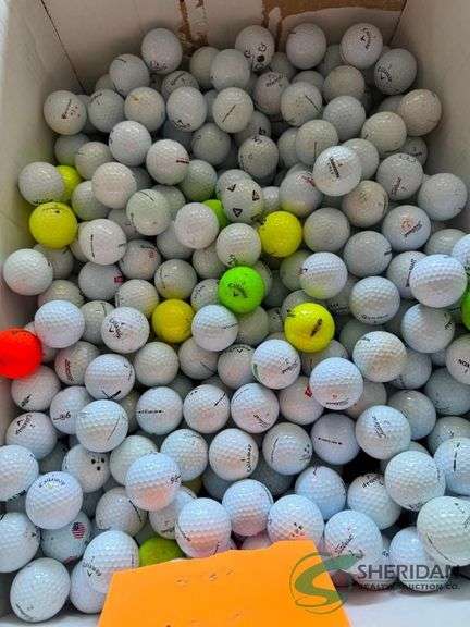 Numerous golf balls