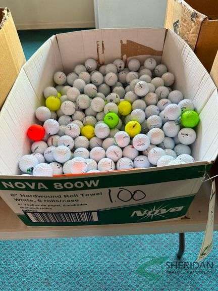 Numerous golf balls