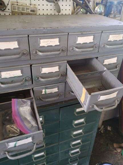 Metal nuts and bolts  organizer