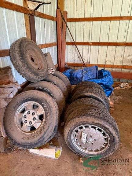 Assorted tire and rims