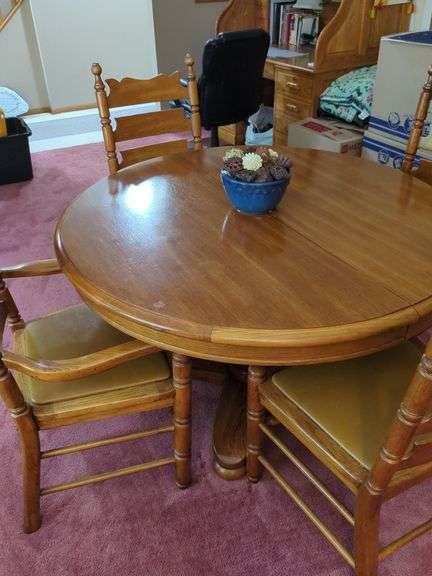 Oak table and chairs