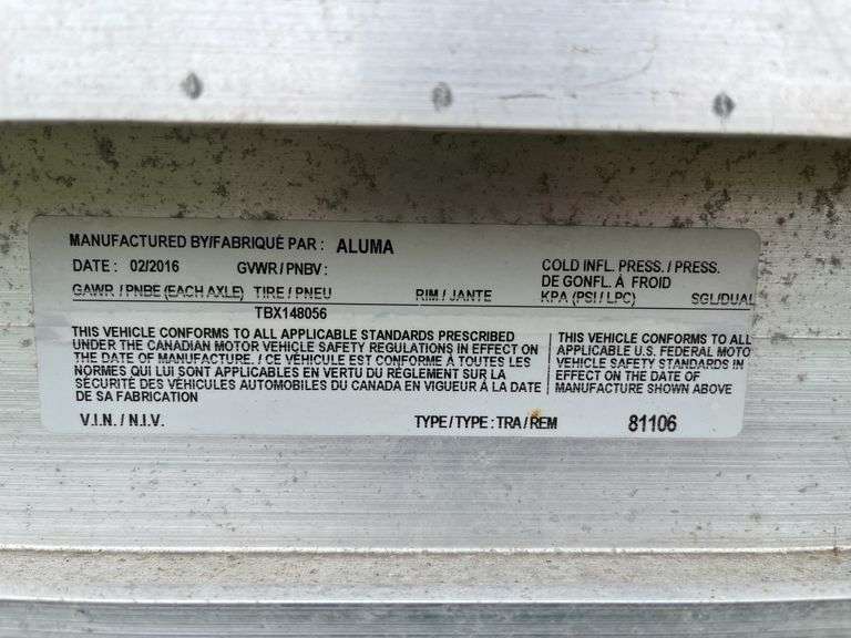 Aluma flatbed, row:4