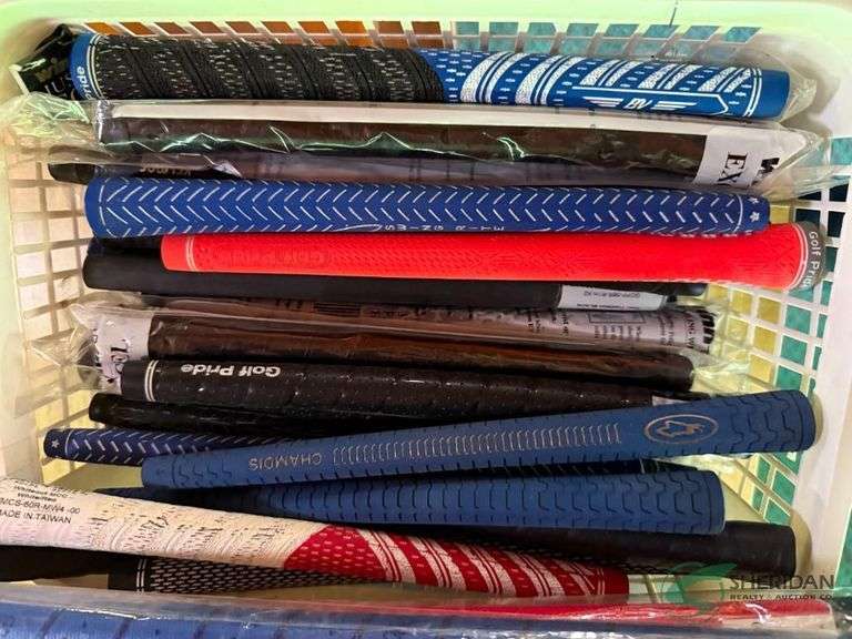 Numerous club grips